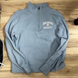 Johns Hopkins University Half Zip Sweatshirt Size M Women’s